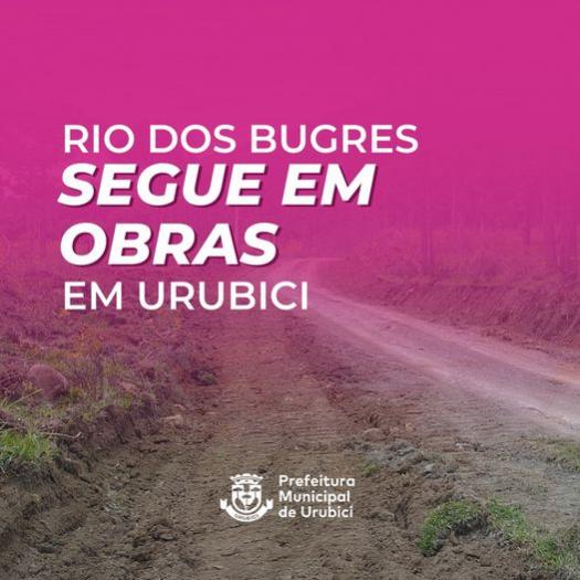 Rio dos Bugres segue em obras em Urubici