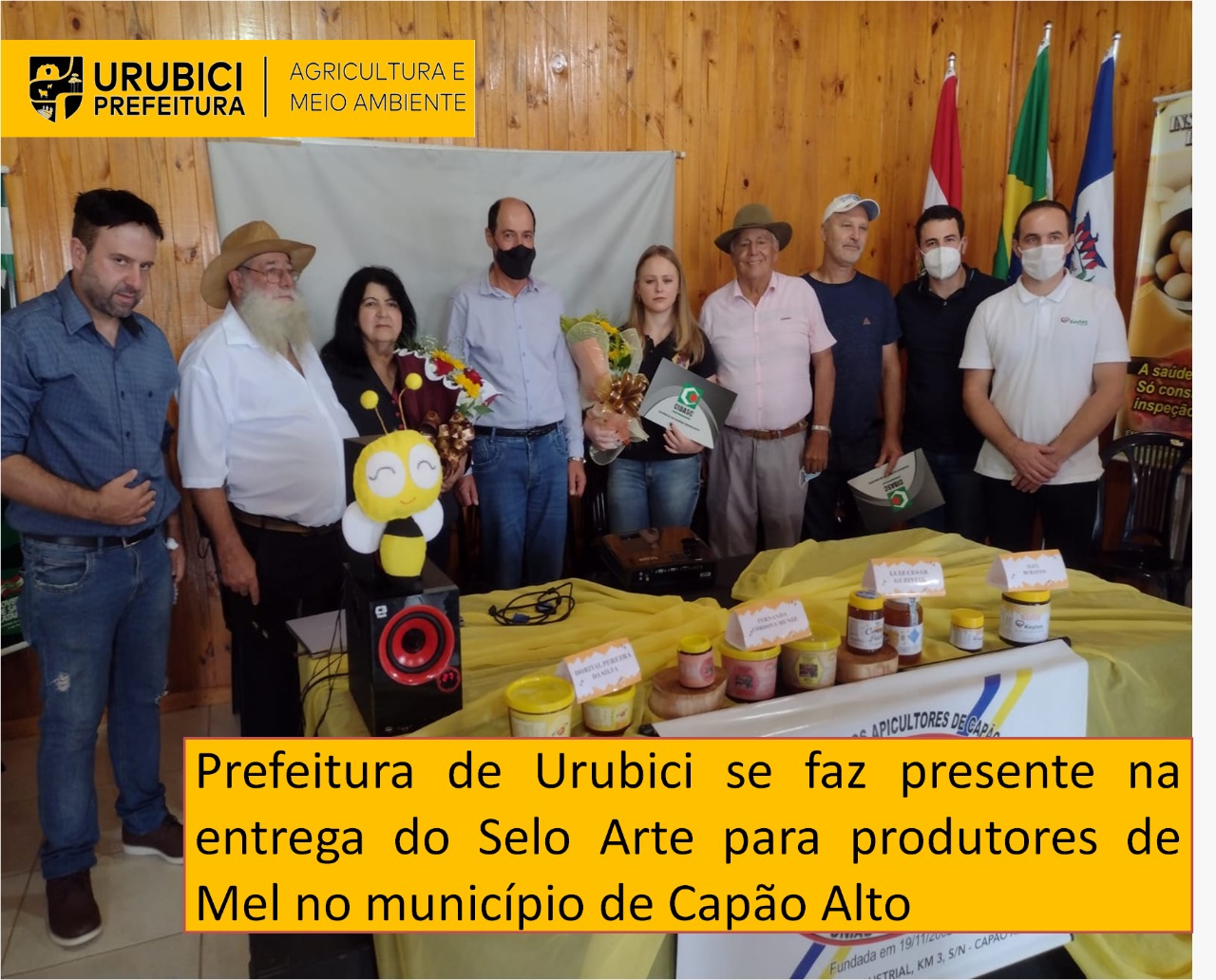Prefeitura Municipal de Urubici | Secretaria de Agricultura e Meio Ambiente de Urubici realiza visita á Capão Alto  para conhecer a estrutura do município para o setor da apicultura