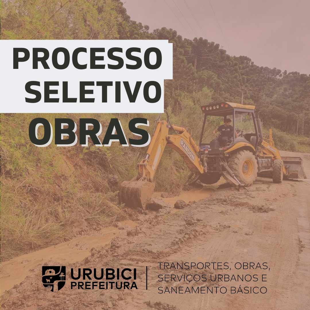 Prefeitura de Urubici | Processo Seletivo - OBRAS Prefeitura de Urubici | Processo Seletivo - OBRAS