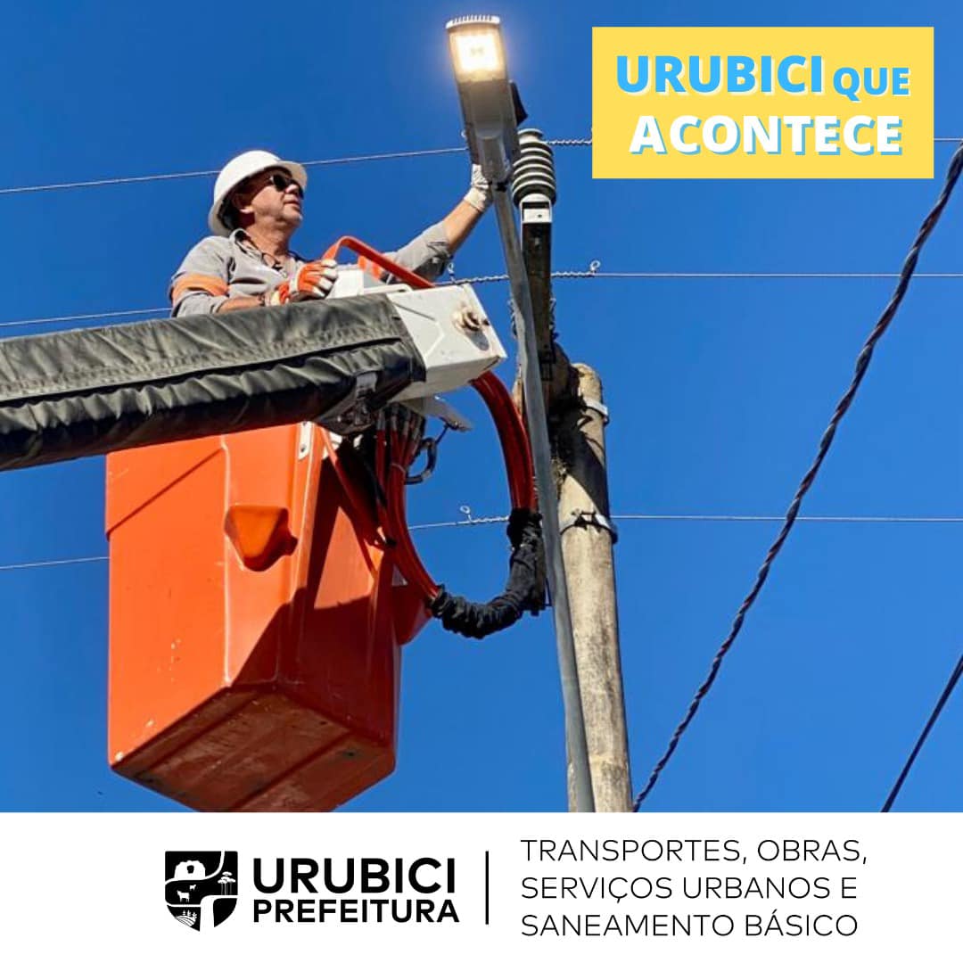 Prefeitura Municipal de Urubici | Lâmpadas de iluminação pública de Urubici começam a ser trocadas por LED