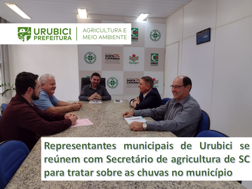 Representantes da Prefeitura de Urubici se reunem com secretários do governo do estado