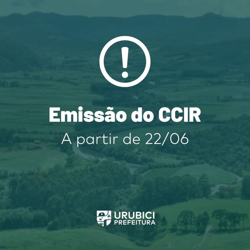 Prefeitura de Urubici | O CCIR comprova a regularidade cadastral do imóvel rural