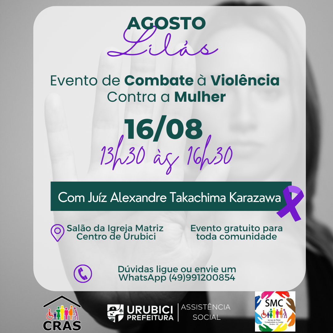 Prefeitura Municipal de Urubici | Evento de Combate à Violência Contra Mulher