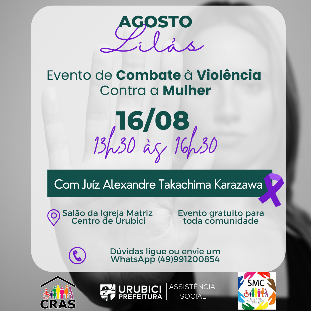 Prefeitura Municipal de Urubici | Evento de Combate à Violência Contra Mulher Prefeitura Municipal de Urubici | Evento de Combate à Violência Contra Mulher