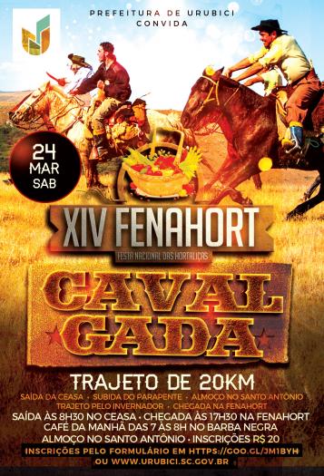 Participe da Tradicional Cavalgada na XIV Fenahort