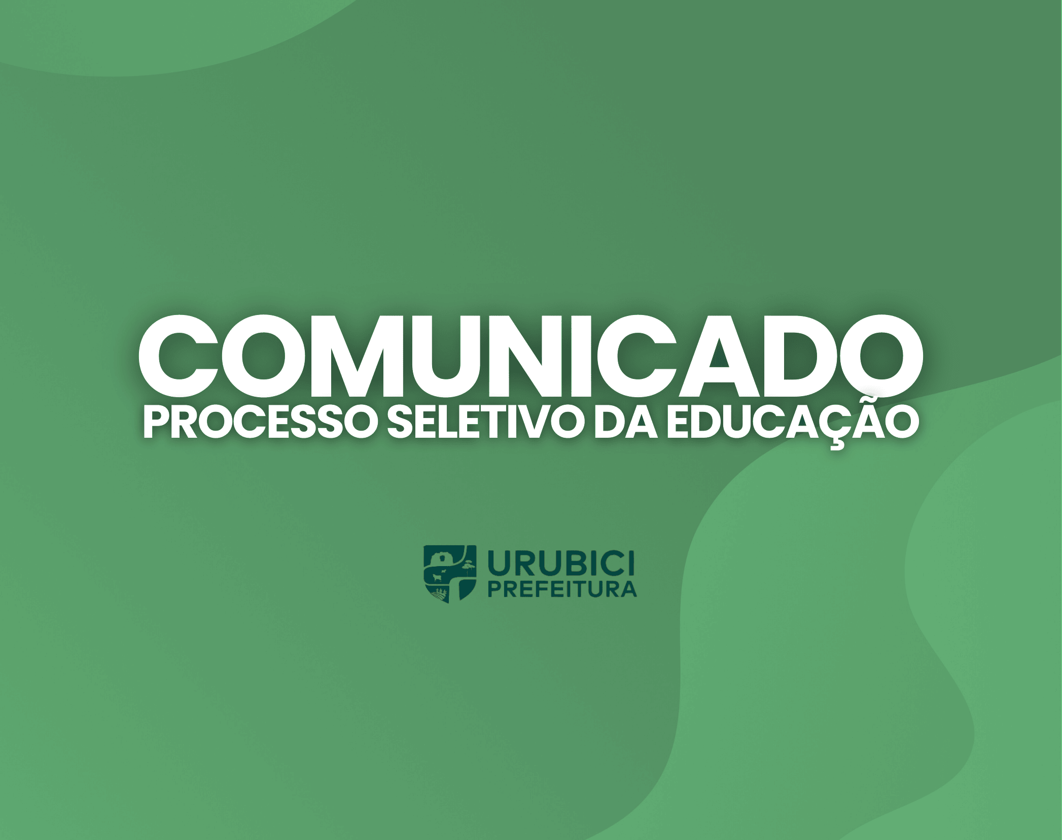 Prefeitura de Urubici | COMUNICADO 02: Distrato com empresa responsável por processo seletivo Prefeitura de Urubici | COMUNICADO 02: Distrato com empresa responsável por processo seletivo
