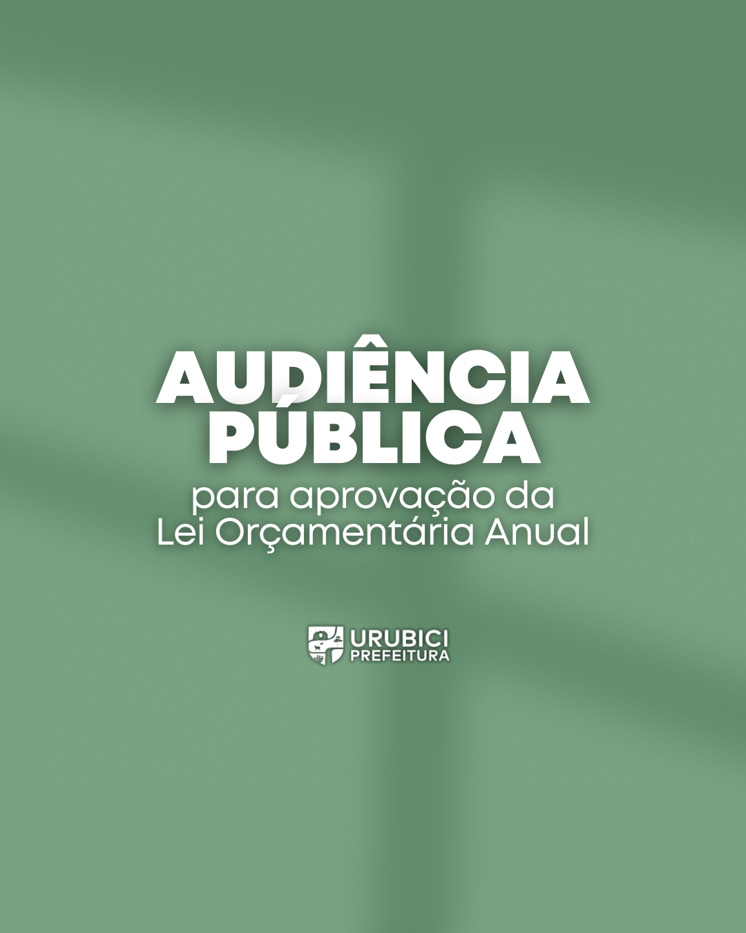 Prefeitura de Urubici | Convite para Audiência Pública para aprovação da Lei LOA Prefeitura de Urubici | Convite para Audiência Pública para aprovação da Lei LOA