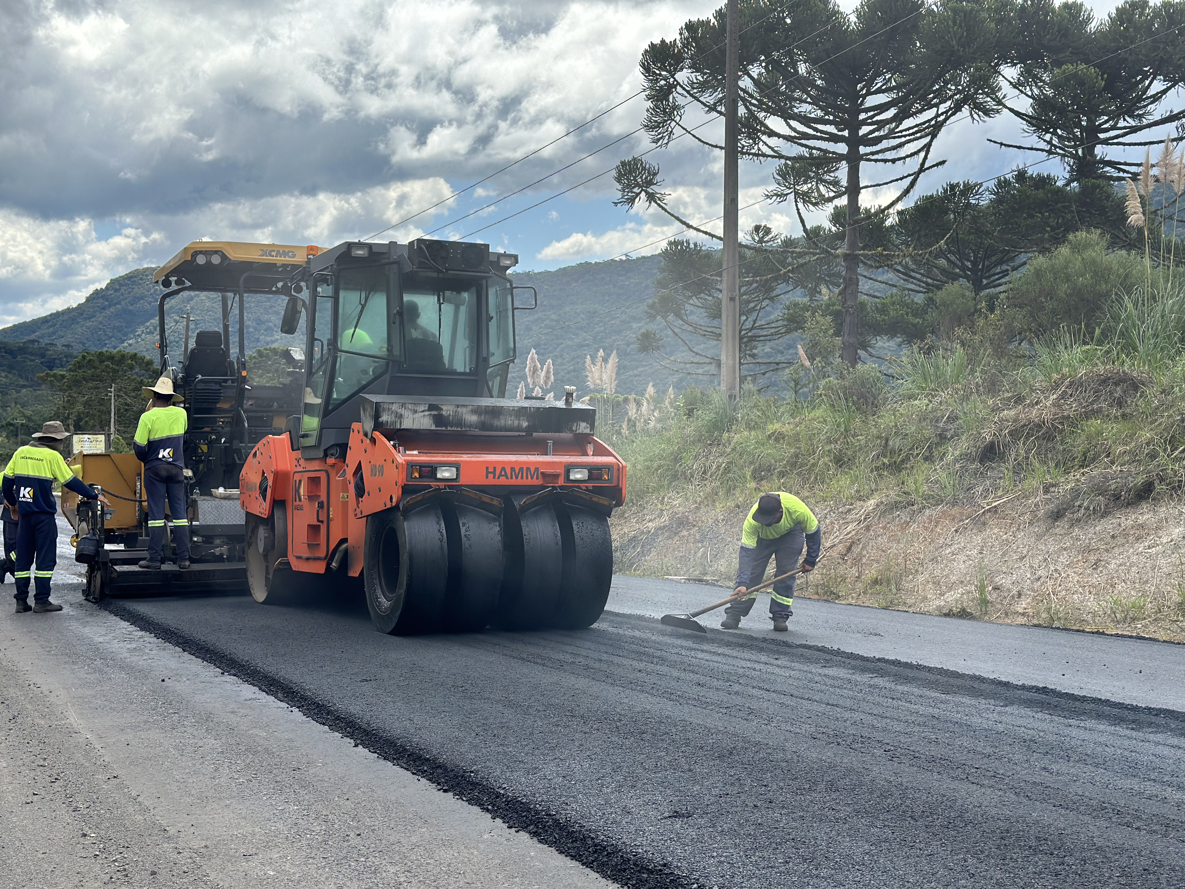 Prefeitura de Urubici | Serra do Corvo Branco está com 60% da obra concluída 