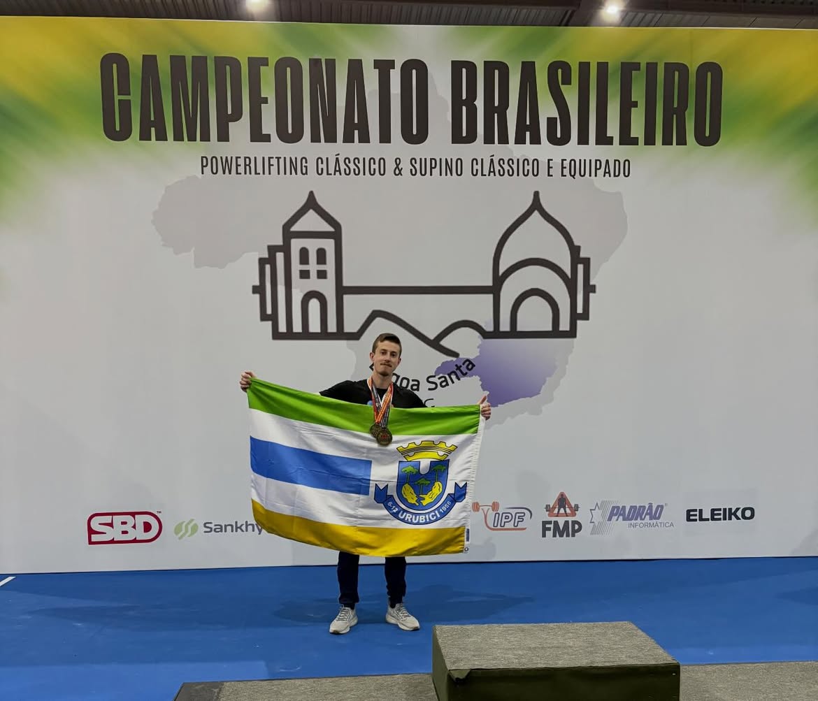 Atleta de Urubici representa Brasil no Campeonato Sul-Americano de Powerlifting