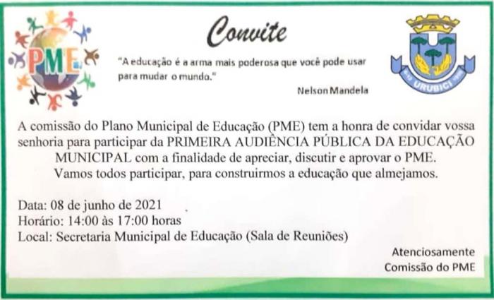 Prefeitura Municipal de Urubici | AUDIÊNCIA PÚBLICA DA EDUCAÇÃO