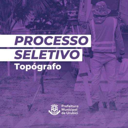 PROCESSO SELETIVO - TOPÓGRAFO