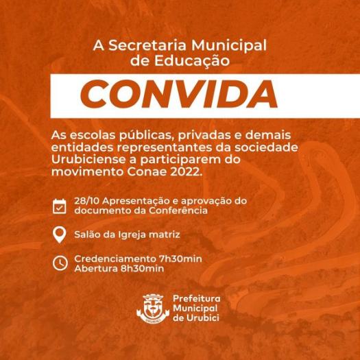 INSCRIÇÃO PARA O IV CONAE - Etapa municipal 