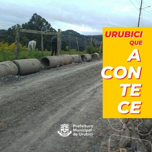 Urubici que acontece: rede de tubos na comunidade de Águas Brancas